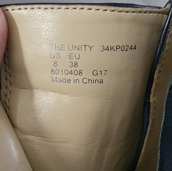 Katy Perry Navy Ankle Boots with Silver Accents Size 8 - Picture 9 of 9